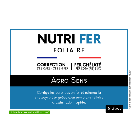 Nutri Fer Foliaire - Chélate de fer en pulvérisation