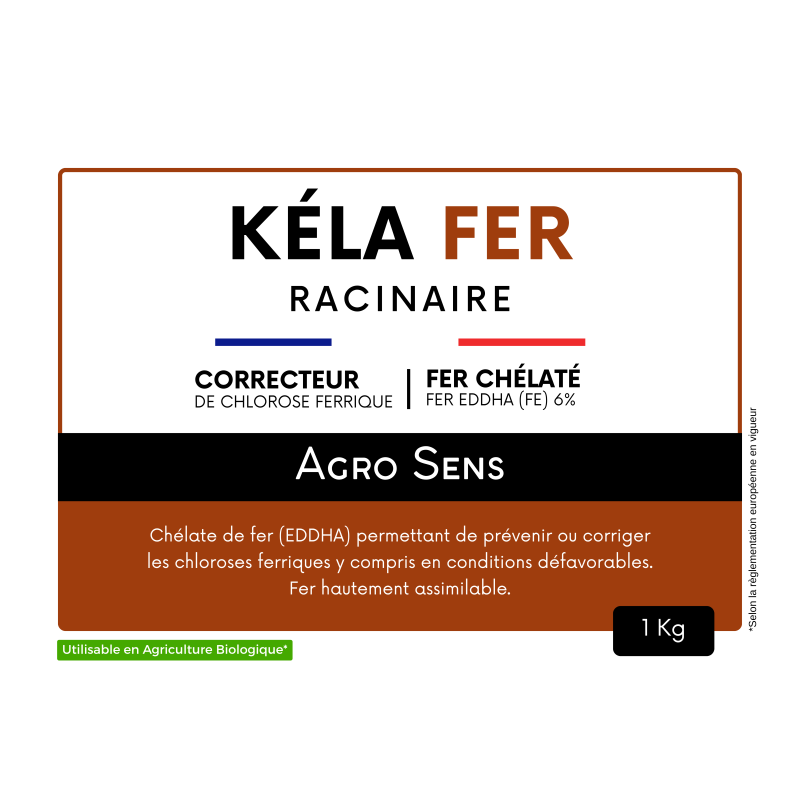 Kélafer Racinaire - Chélate de fer pour application racinaire
