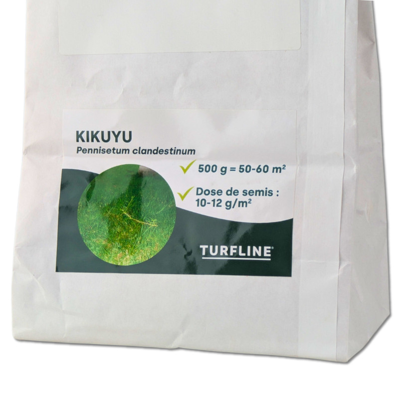 Kikuyu véritable, 400 à 600 m² de pelouse tropicale