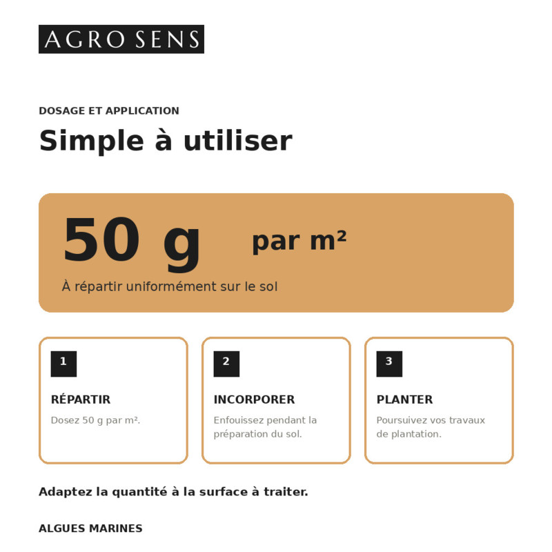 Algues pures en poudre pour le jardin | Comptoir des Jardins