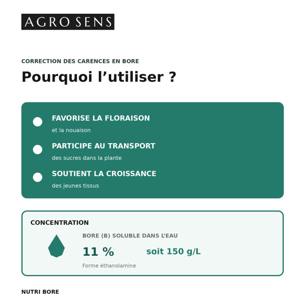 Nutri Bore - Engrais riche en Bore | Comptoir des Jardins