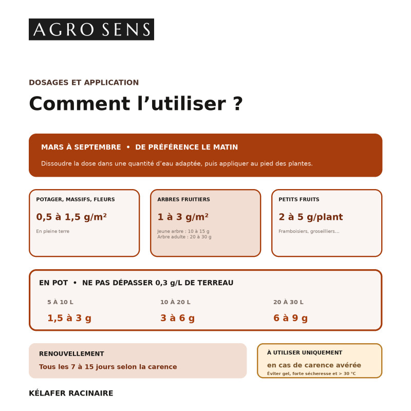 Kélafer Racinaire - Correcteur de chlorose ferrique | Agro Sens