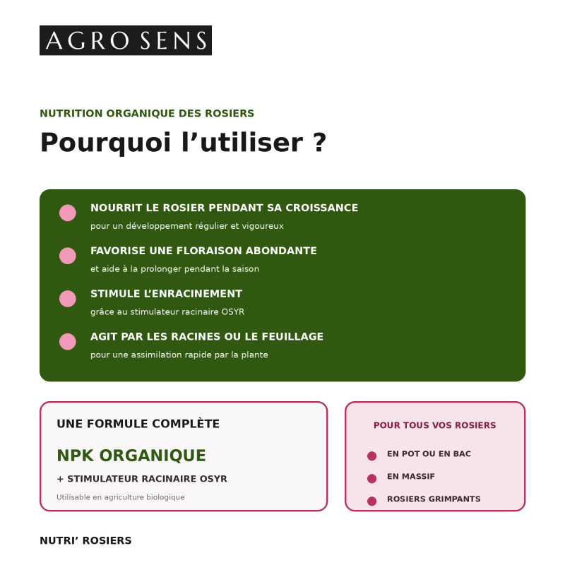 Engrais liquide pour rosiers - concentré à diluer