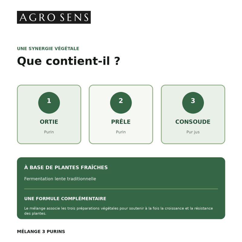 Mélange de purin | ortie consoude prêle | Comptoir des Jardins