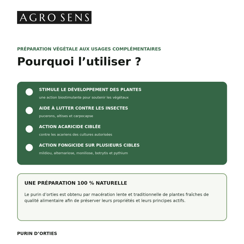 Purin d'orties concentré | Comptoir des Jardins