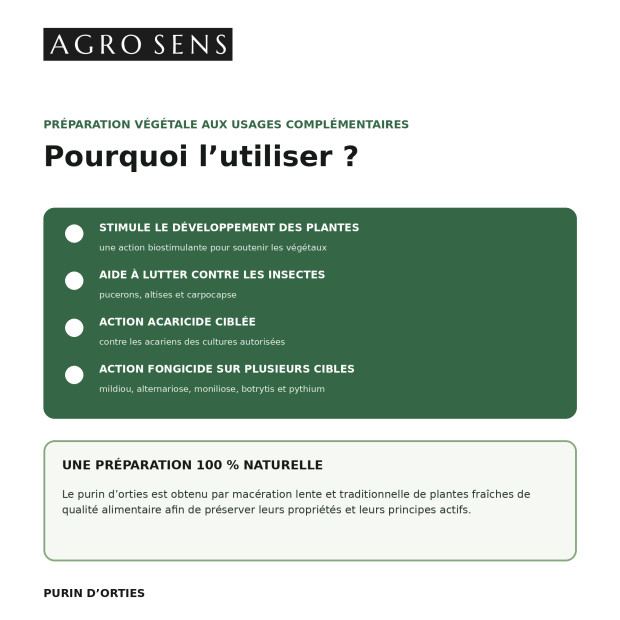 Purin d'orties concentré | Comptoir des Jardins