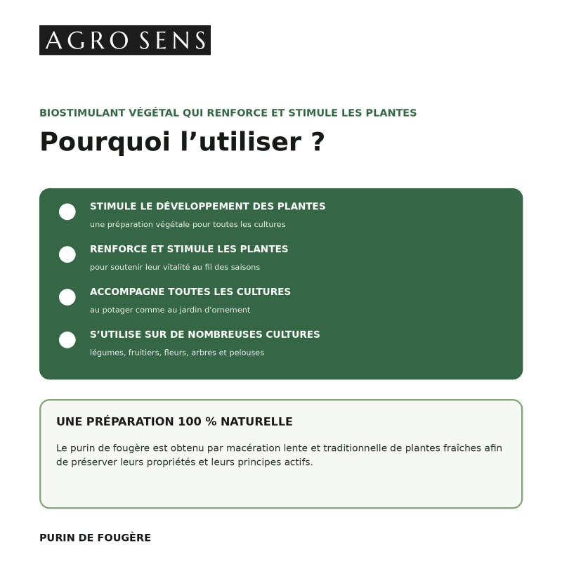 Purin de fougère concentré | Agro Sens