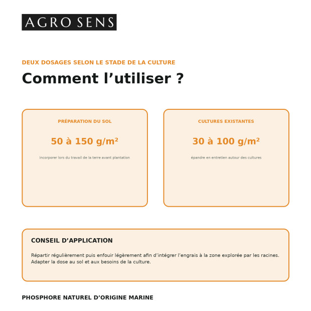 Phosphore organique - Engrais naturel