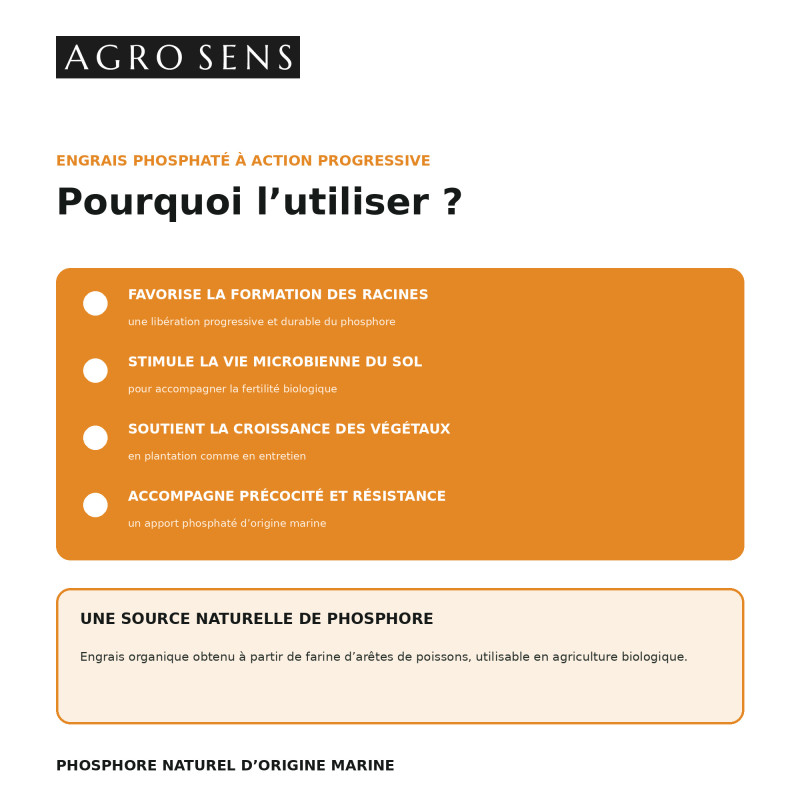 Phosphore organique - Engrais naturel