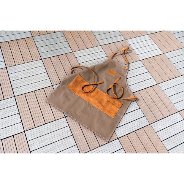 Tablier de Jardinier Laguiole - Coton Imperméable 2 Poches | Comptoir des Jardins