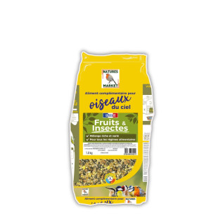 Mélange de Graines Fruits & Insectes pour Oiseaux