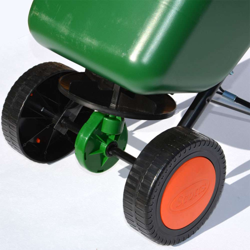 Epandeur rotatif sur roues pour grandes surfaces Easy Green 5 à 9 kg