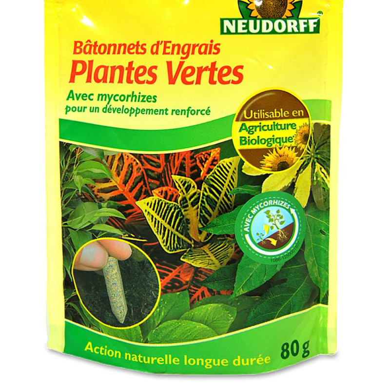 Engrais Bâtonnets Plantes Vertes Algoflash - Bio 30 Unités - Nutrition 3 Mois