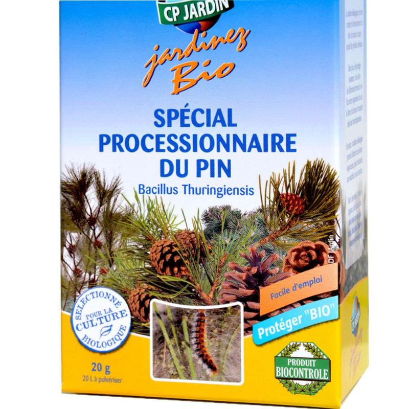 Insecticide au Bacillus Thuringiensis chenilles processionnaires UAB. Boîte 200 g