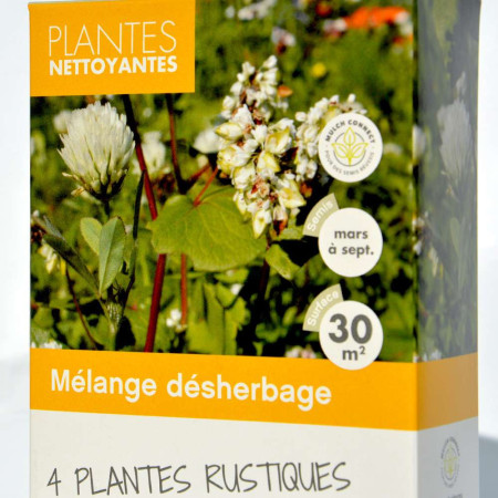 Mélange de plantes nettoyantes pour limiter le désherbage. 30 à 250 m²