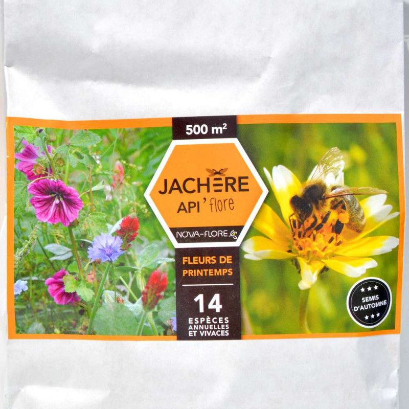 Jachère fleurie pour apiculteurs, fleurs de printemps. 100 et 500 m²