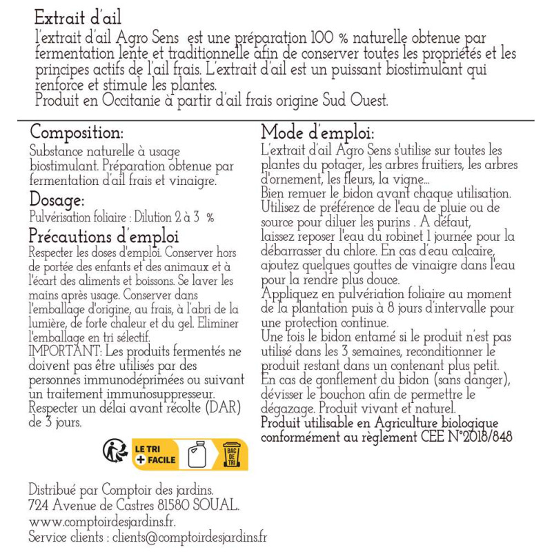 Extrait d'ail concentré